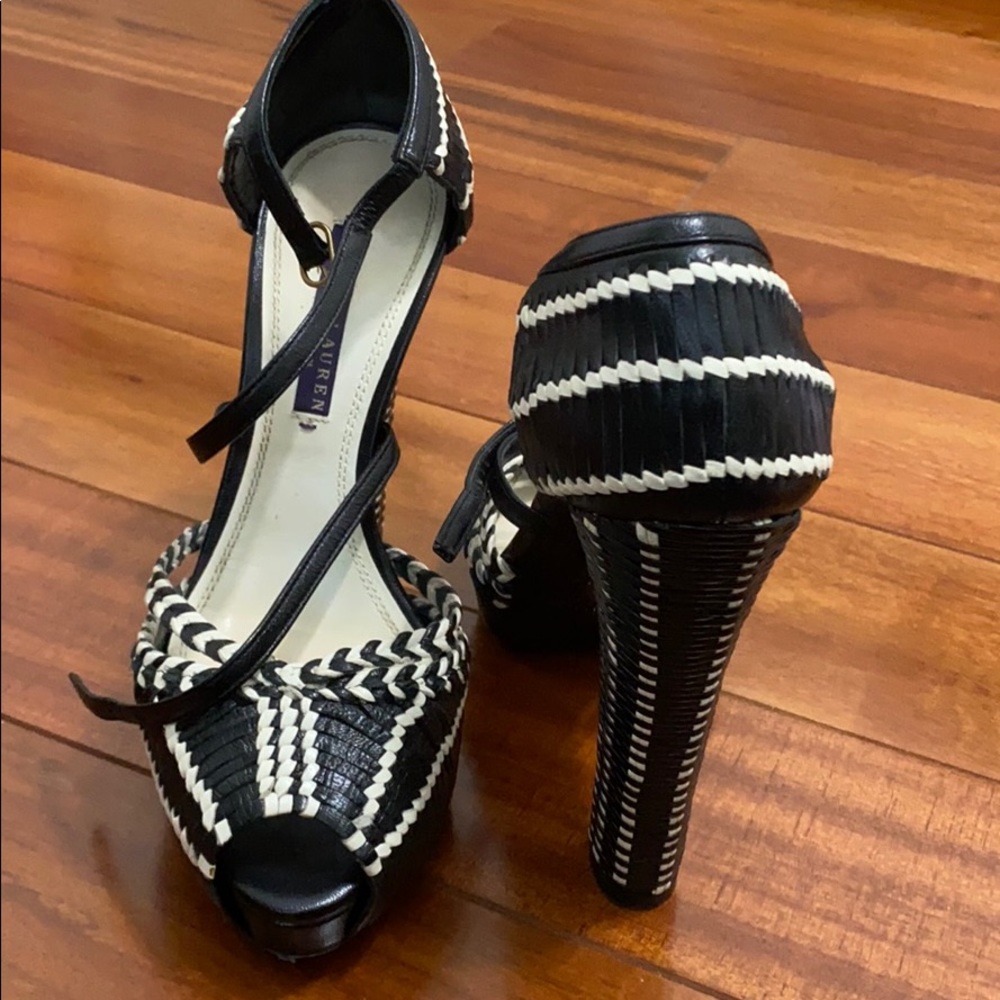 Ralph Lauren woven heel